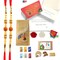 Rakhi for Brother Rudraksh Rakhi Raksha Bandhan Gifts Traditional Ferro-Roher/Ghirdalli/Kitket Rakhi Gift Hamper Bracelet for Brother Sister Bhabhi - Perfect for Celebration